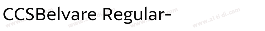 CCSBelvare Regular字体转换 CCSBelvare Regular字体转换
